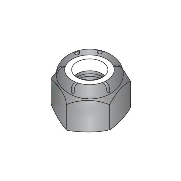 Newport Fasteners Nylon Insert Lock Nut, 1/4"-28, Steel, Black Oxide, 2000 PK 626125 - main